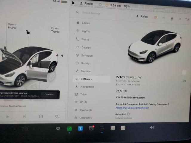 Снимка 9 от търг – 2023 TESLA MODEL Y с VIN 7SAYGDEE4PF631407