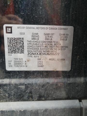 Photo 14 from auction – 2018 CHEVROLET EQUINOX LT with VIN 2GNAXJEV0J6295272