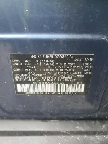 Снимка 14 от търг – 2019 SUBARU OUTBACK 2. с VIN 4S4BSANC0K3397220