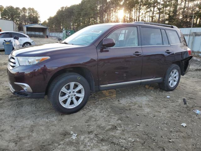 TOYOTA HIGHLANDER 2013 with VIN 5TDBK3EHXDS200535 - Photo from auction