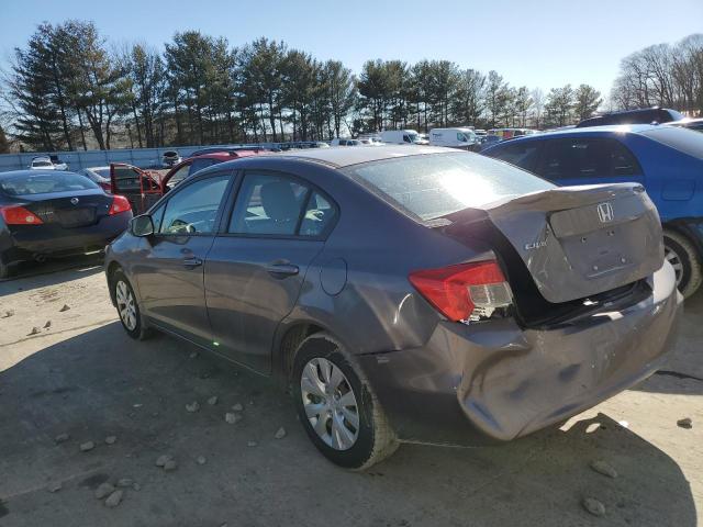 Photo 2 from auction – 2012 HONDA CIVIC LX with VIN 2HGFB2F52CH527848
