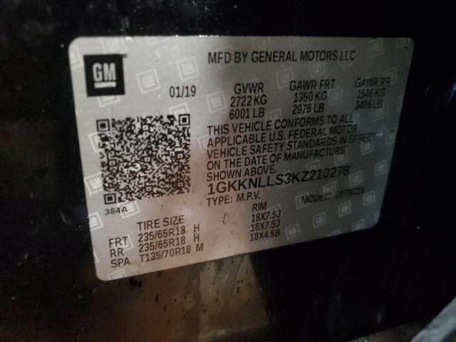 Photo 14 from auction – 2019 GMC ACADIA SLE with VIN 1GKKNLLS3KZ210278