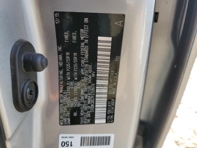 Photo 14 from auction – 2015 TOYOTA SIENNA XLE with VIN 5TDDK3DC7FS128078