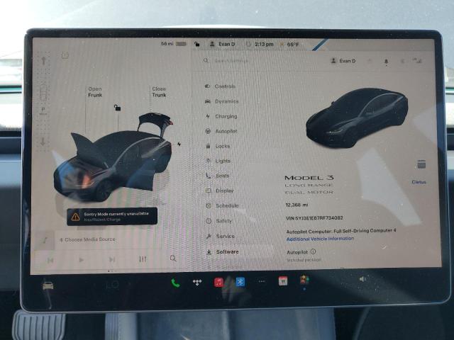 Photo 9 from auction – 2024 TESLA MODEL 3 with VIN 5YJ3E1EB7RF734082