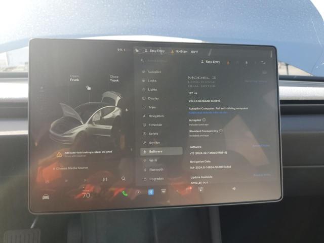 Photo 9 from auction – 2025 TESLA MODEL 3 with VIN 5YJ3E1EB2SF875616