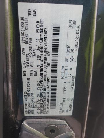 Photo 14 from auction – 2016 FORD ESCAPE SE with VIN 1FMCU0G77GUA24993