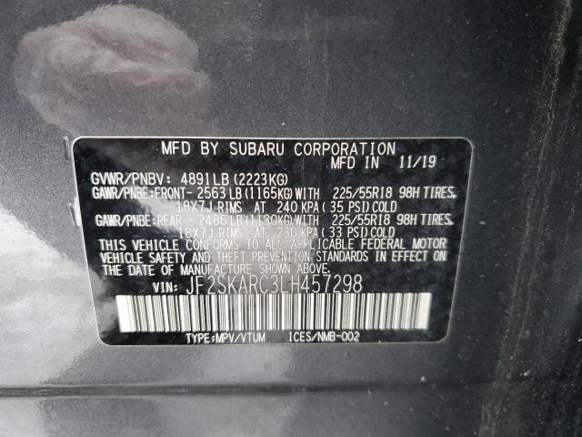 Photo 14 from auction – 2020 SUBARU FORESTER S with VIN JF2SKARC3LH457298
