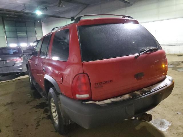 Photo 2 from auction – 2003 DODGE DURANGO SP with VIN 1D4HS38N93F622437