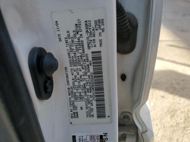 Photo 14 from auction – 2005 TOYOTA 4RUNNER SR with VIN JTEZU14R950052403