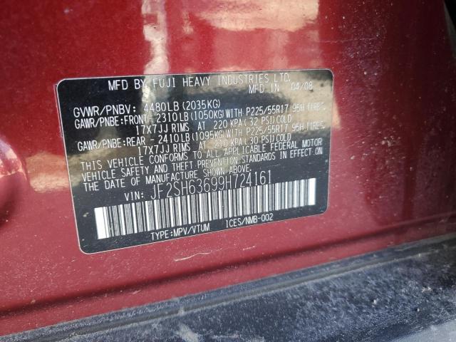 Photo 14 from auction – 2009 SUBARU FORESTER 2 with VIN JF2SH63699H724161