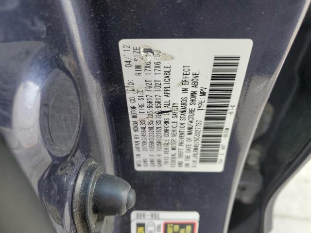 Photo 14 from auction – 2012 HONDA CR-V EXL with VIN JHLRM4H75CC027737