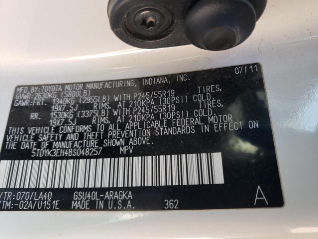 Photo 14 from auction – 2011 TOYOTA HIGHLANDER with VIN 5TDYK3EH4BS048257
