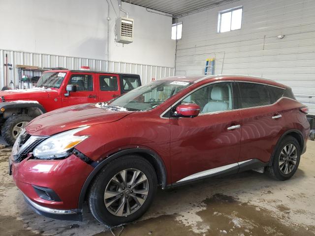 NISSAN MURANO S 2016 with VIN 5N1AZ2MH1GN117553 - Photo from auction