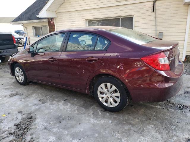 Photo 2 from auction – 2012 HONDA CIVIC LX with VIN 19XFB2F59CE025171