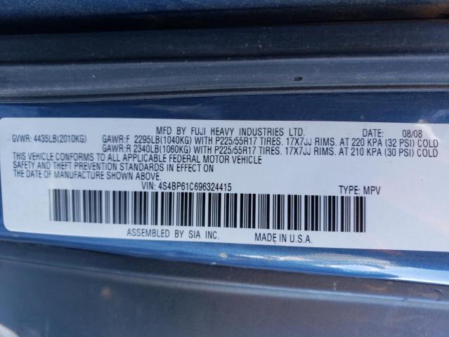 Foto 14 de la subasta – 2009 SUBARU OUTBACK 2. con VIN 4S4BP61C696324415