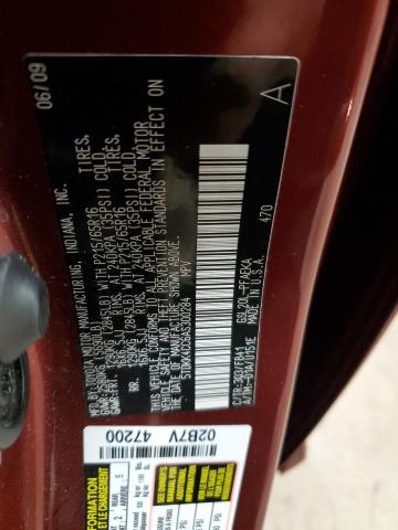 Photo 14 from auction – 2010 TOYOTA SIENNA CE with VIN 5TDKK4CC6AS300284