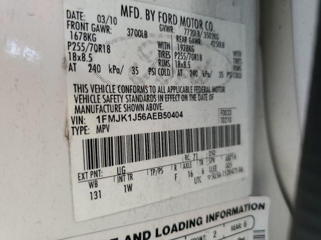 Photo 14 from auction – 2010 FORD EXPEDITION with VIN 1FMJK1J56AEB50404