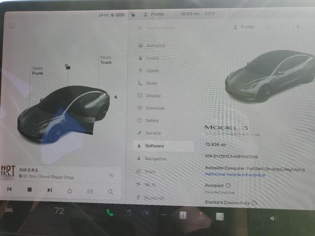 Photo 9 from auction – 2021 TESLA MODEL 3 with VIN 5YJ3E1EA4MF090055