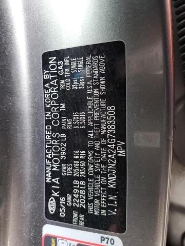 Photo 14 from auction – 2016 KIA SOUL with VIN KNDJN2A24G7383508