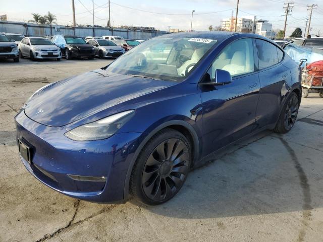 TESLA MODEL Y 2021 with VIN 5YJYGDEF8MF215815 - Photo from auction