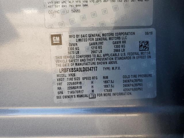 Photo 14 from auction – 2020 BUICK ENVISION P with VIN LRBFXBSA0LD034717