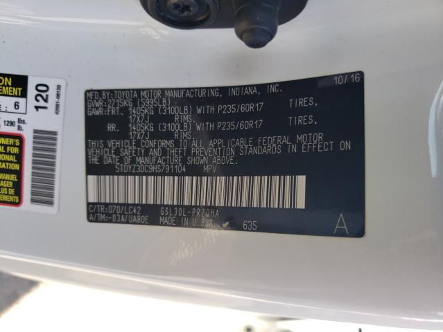 Photo 14 from auction – 2017 TOYOTA SIENNA XLE with VIN 5TDYZ3DC9HS791104