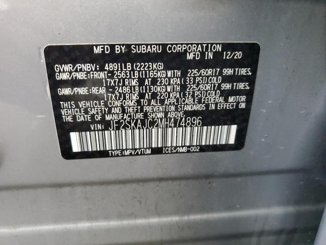 Photo 14 from auction – 2021 SUBARU FORESTER P with VIN JF2SKAJC2MH474896