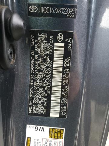 Photo 14 from auction – 2008 TOYOTA SCION TC with VIN JTKDE167X80220957