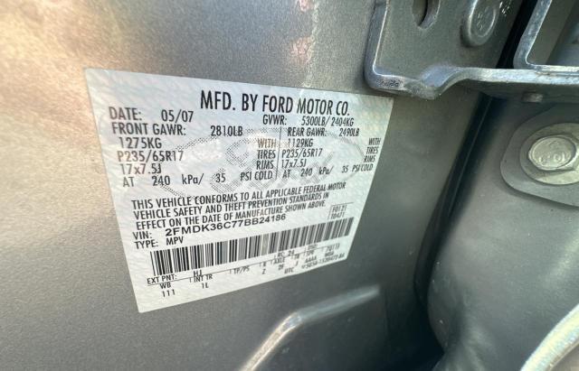 Photo 10 from auction – 2007 FORD EDGE SE with VIN 2FMDK36C77BB24186