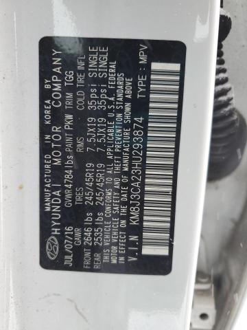 Photo 14 from auction – 2017 HYUNDAI TUCSON LIM with VIN KM8J3CA23HU293874