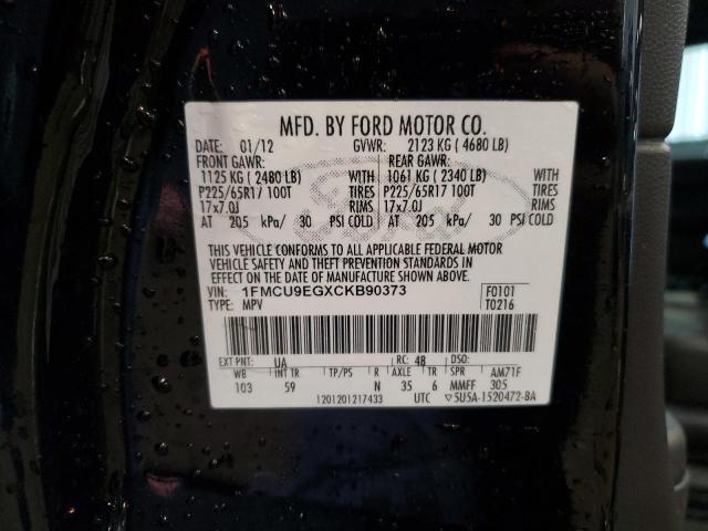 Photo 14 from auction – 2012 FORD ESCAPE LIM with VIN 1FMCU9EGXCKB90373