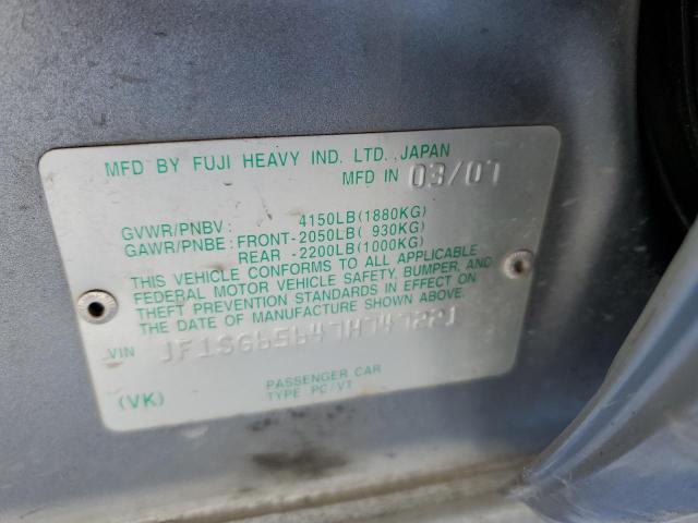 Photo 14 from auction – 2007 SUBARU FORESTER 2 with VIN JF1SG65647H747221