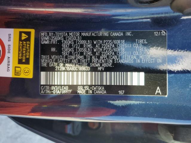 Photo 14 from auction – 2013 LEXUS RX 350 BAS with VIN 2T2BK1BA8DC189633