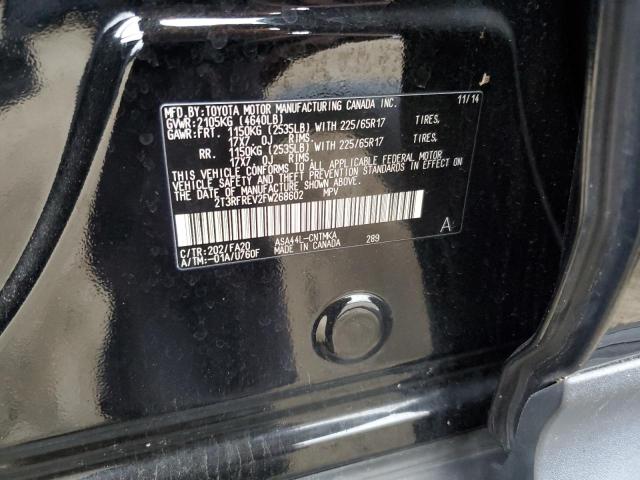 Photo 14 from auction – 2015 TOYOTA RAV4 XLE with VIN 2T3RFREV2FW268602