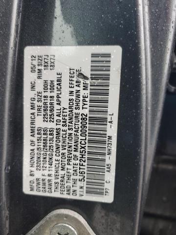 Photo 14 from auction – 2012 HONDA CROSSTOUR with VIN 5J6TF2H5XCL009082