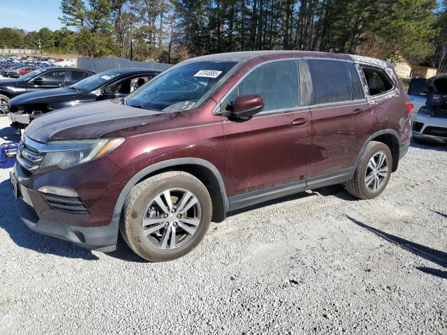 HONDA PILOT EX 2017 with VIN 5FNYF5H36HB039959 - Photo from auction