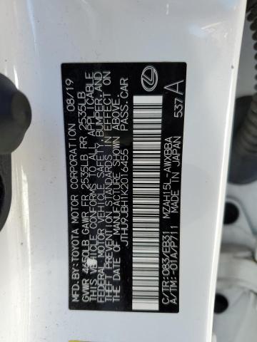 Photo 14 from auction – 2019 LEXUS UX 250H with VIN JTHU9JBH1K2016455