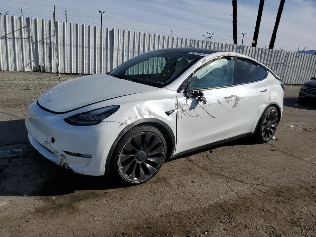 TESLA MODEL Y 2020 with VIN 5YJYGDEF7LF057305 - Photo from auction