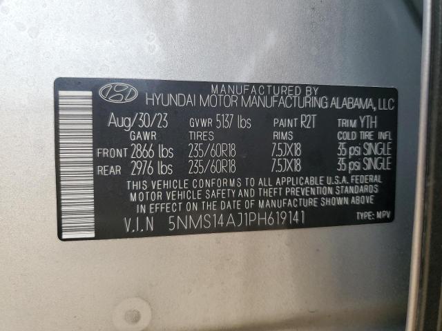 Photo 14 from auction – 2023 HYUNDAI SANTA FE S with VIN 5NMS14AJ1PH619141