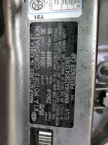 Photo 14 from auction – 2011 KIA FORTE EX with VIN KNAFU4A25B5453765
