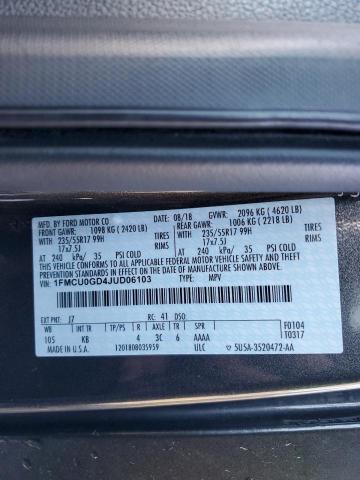 Photo 14 from auction – 2018 FORD ESCAPE SE with VIN 1FMCU0GD4JUD06103