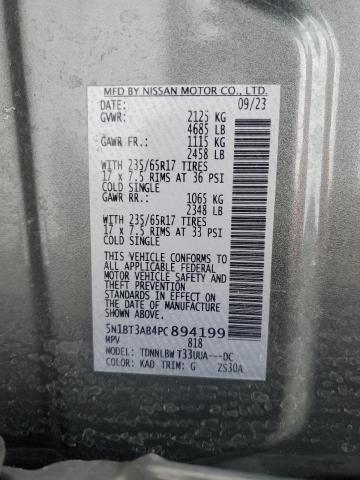 Photo 14 from auction – 2023 NISSAN ROGUE S with VIN 5N1BT3AB4PC894199