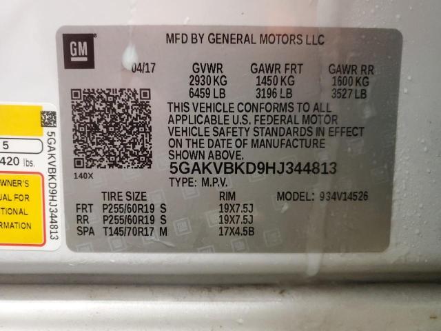 Photo 14 from auction – 2017 BUICK ENCLAVE with VIN 5GAKVBKD9HJ344813