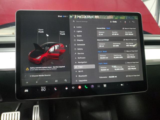 Photo 9 from auction – 2023 TESLA MODEL 3 with VIN 5YJ3E1EC2PF396323