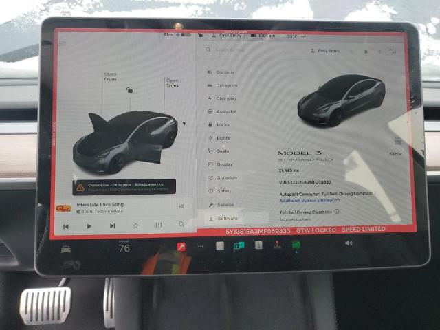 Photo 9 from auction – 2021 TESLA MODEL 3 with VIN 5YJ3E1EA3MF059833