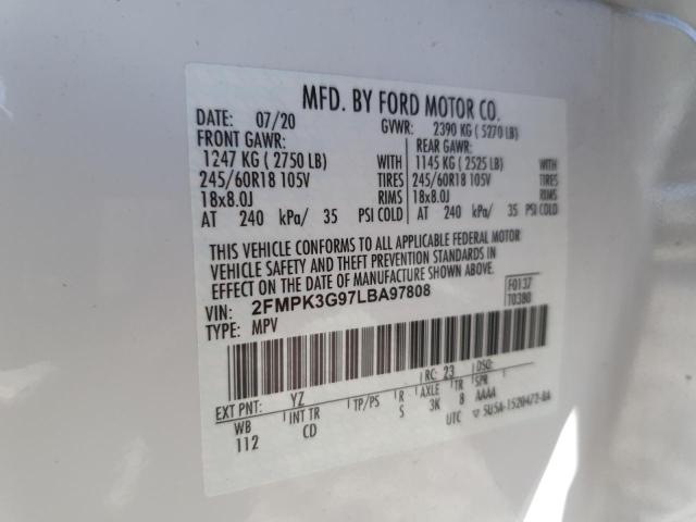 Photo 14 from auction – 2020 FORD EDGE SE with VIN 2FMPK3G97LBA97808
