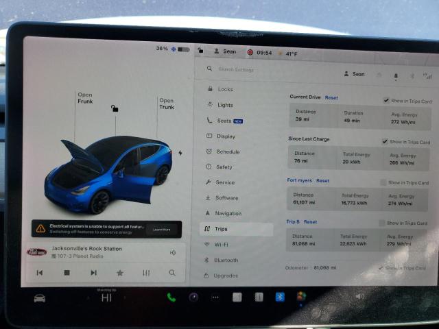 Снимка 9 от търг – 2020 TESLA MODEL Y с VIN 5YJYGDEE2LF033940