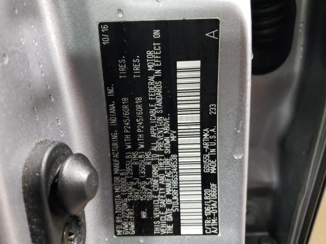 Photo 14 from auction – 2016 TOYOTA HIGHLANDER with VIN 5TDJKRFH8GS348538