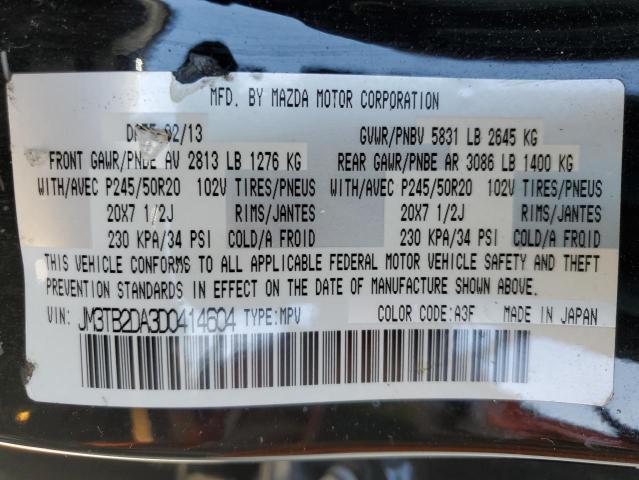 Photo 14 from auction – 2013 MAZDA CX-9 GRAND with VIN JM3TB2DA3D0414604