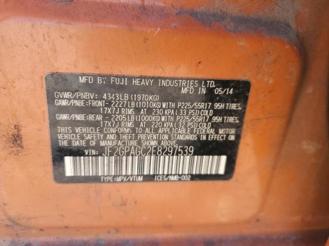 Photo 14 from auction – 2014 SUBARU XV CROSSTR with VIN JF2GPAGC2E8297539